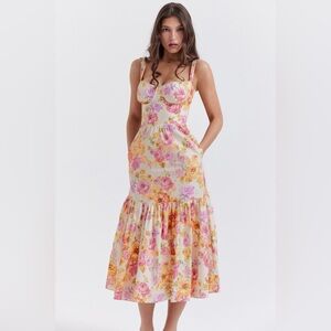 House of CB ELIA Floral Midi Dress